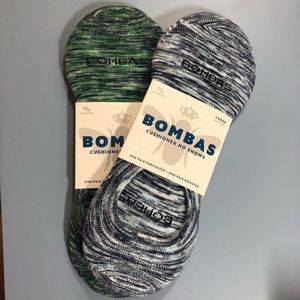 Pair of BOMBAS cushioned no show socks (large)